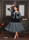 Kinti Nagma Printed Cotton Printed Designer Anarkali Kurti With Attached Jacket Collection
